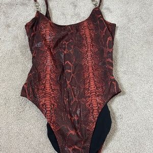 Snakeskin print Gottex swimsuit size 10